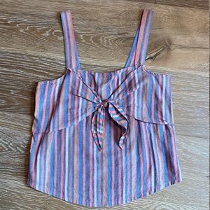 Madewell Linen Striped Tank